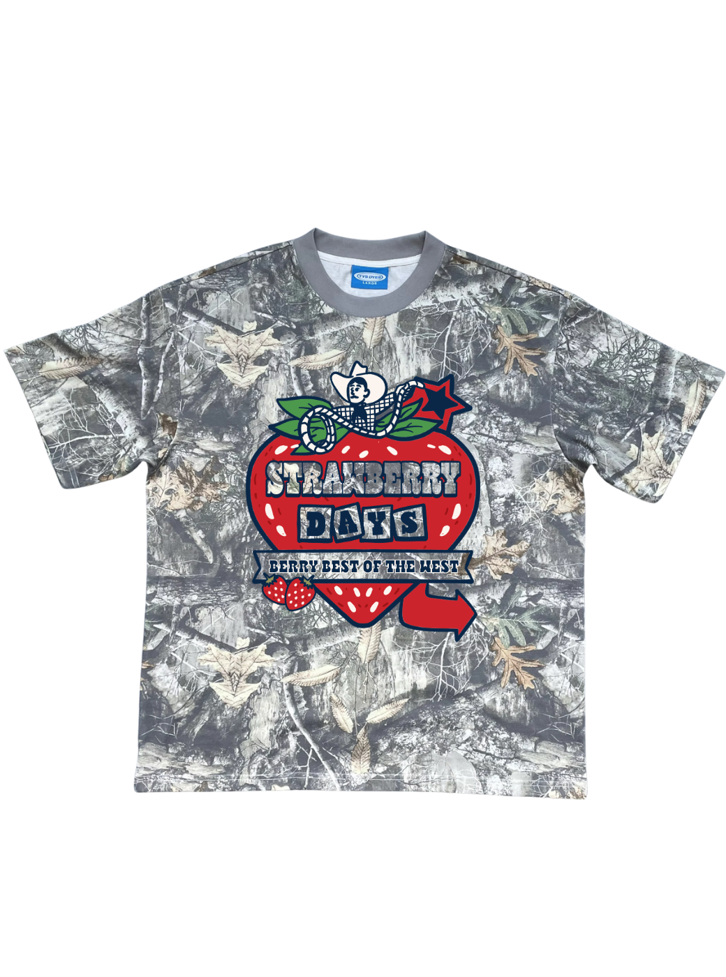Big Ole Strawberry Days Tee - Camo