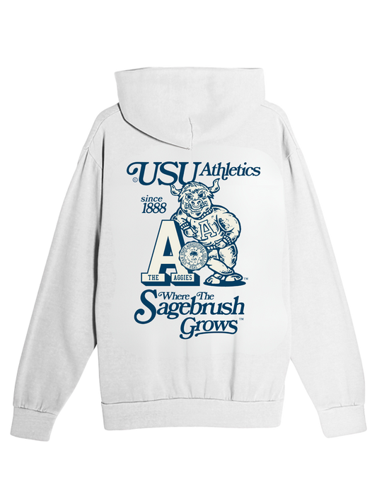 Utah State - Big Blue Hoodie - Gray