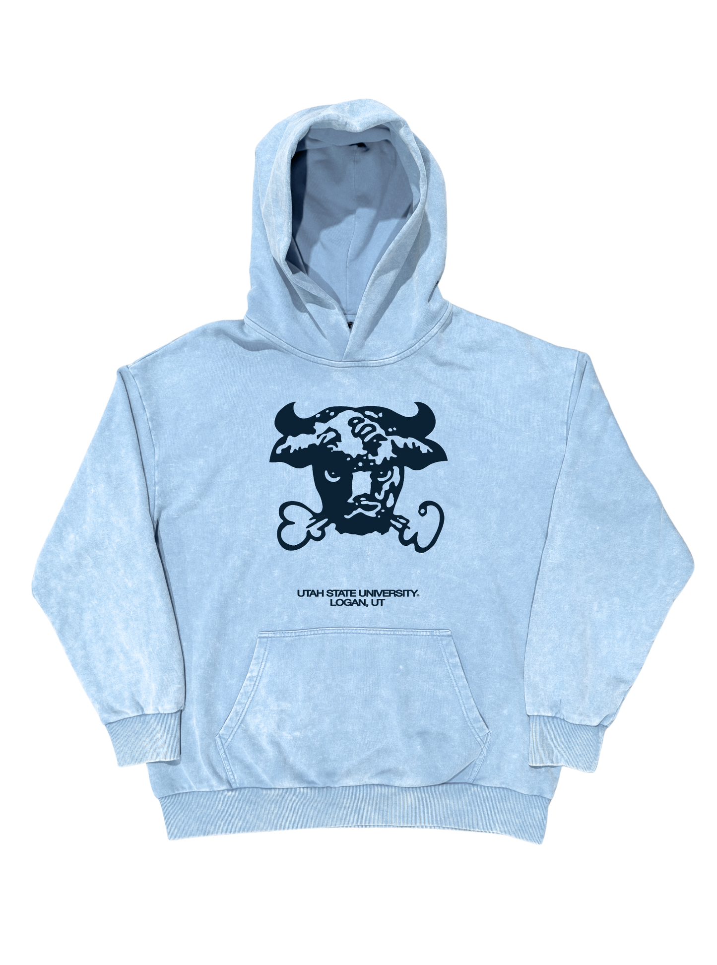 USU - Light Blue Bull Hoodie