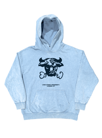 USU - Light Blue Bull Hoodie
