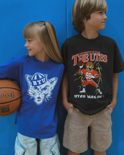 Youth Swoop Football Tee