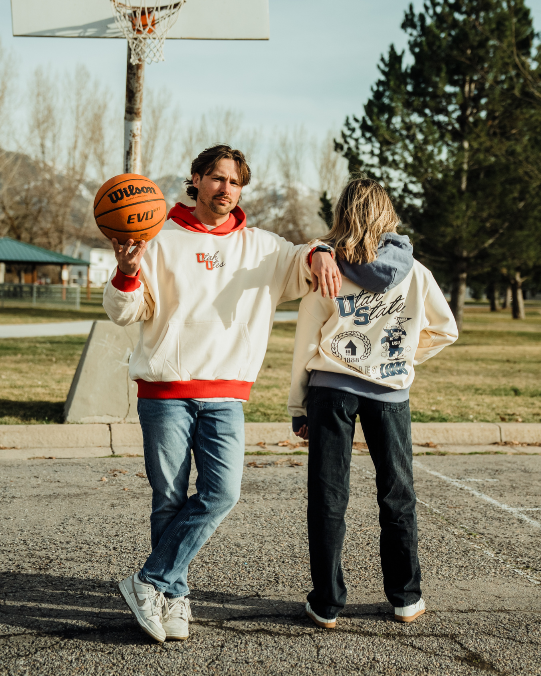 USU - Color Block - Aggies Hoodie