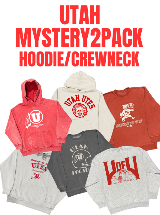 Utah - University Mystery 2 Pack - Hoodie/Crewneck