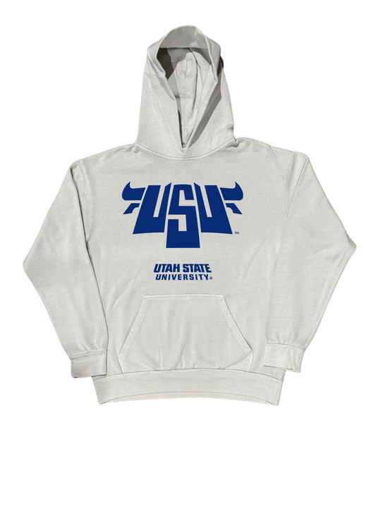 Utah State - Horns Hoodie - Gray