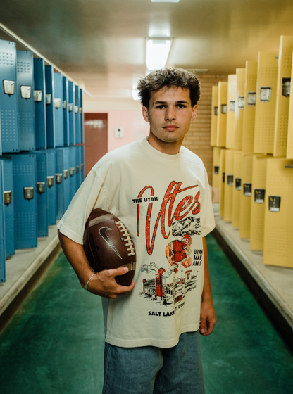 Utah Football Man - Creme Tee