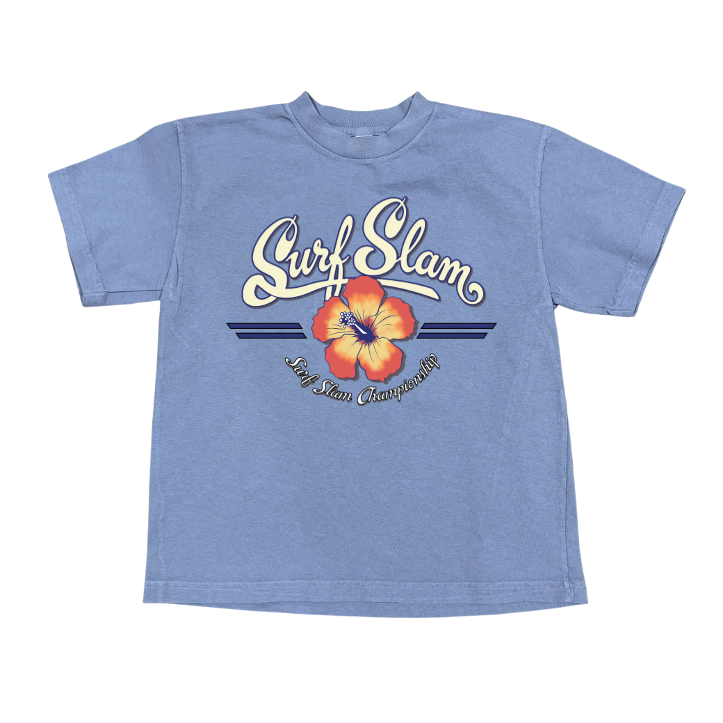 Youth Hibiscus Surf Tee