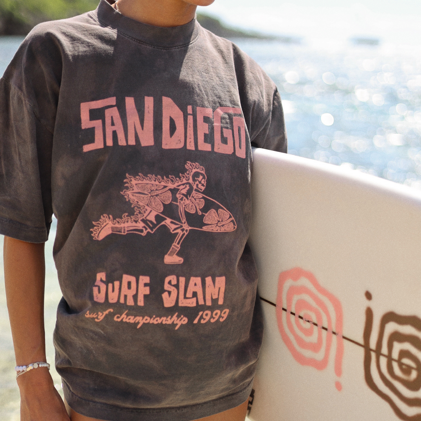  Slam Diego Surf Vibes - San Diego Baseball T-Shirt