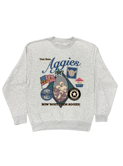 USU - Football Crewneck