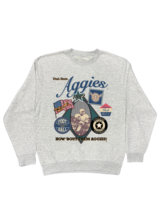 USU - Football Crewneck