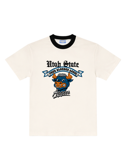 USU - Mascot Ringer Tee