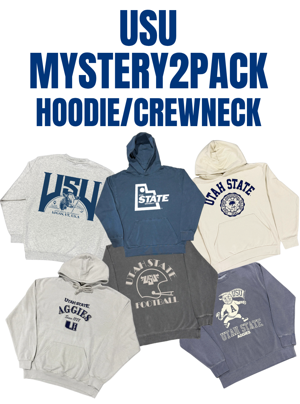 USU - University Mystery 2 Pack - Hoodie/Crewneck