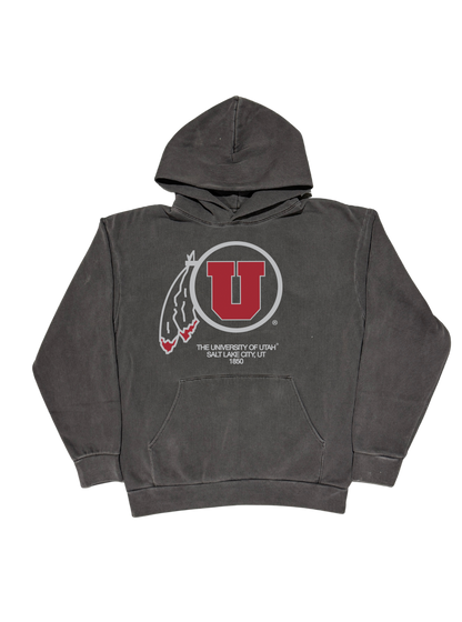 Utah Utes - Dark Mode Drum & Feather Hoodie