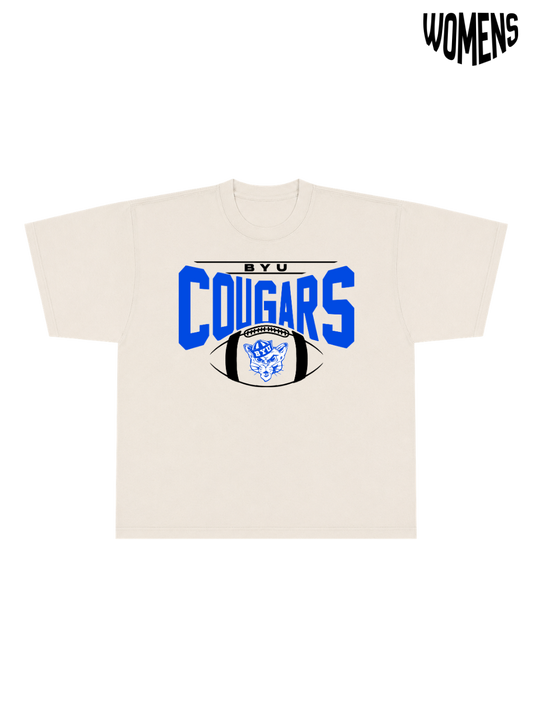 BYU 80's Football Tee - Womens