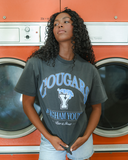 BYU - Vtg Black Tee