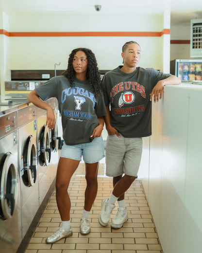 BYU - Vtg Black Tee