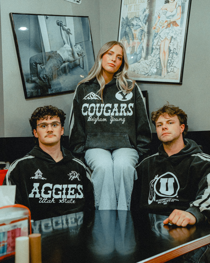 BYU - Striped Hoodie - Western