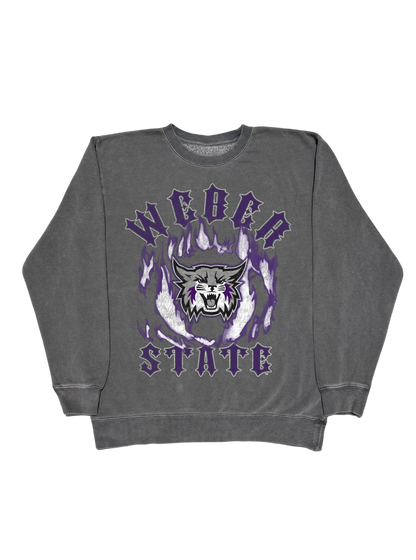Weber State - Flames Crewneck