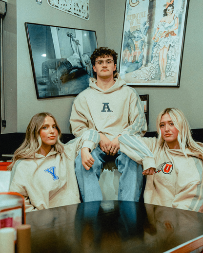 BYU - Striped Stitch Hoodie