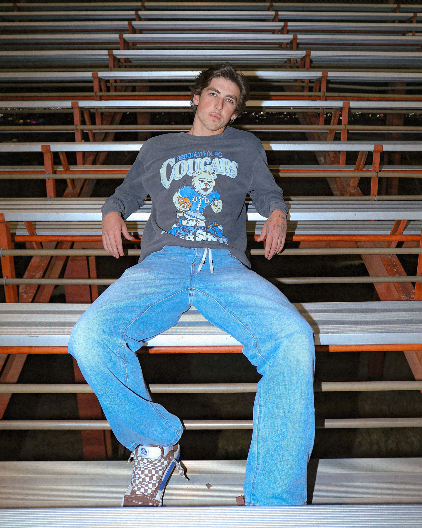 BYU - Cosmo Football Crewneck