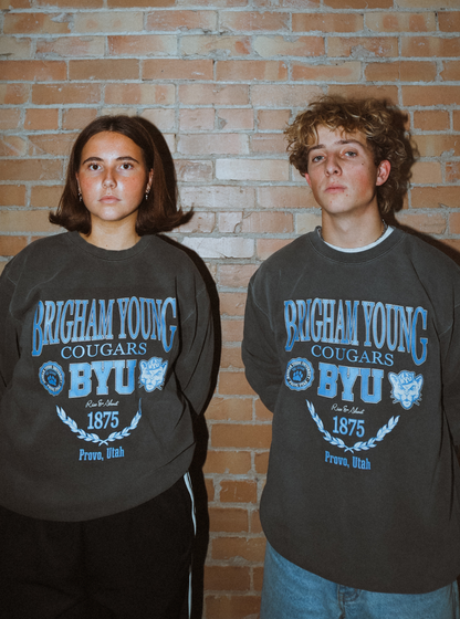 BYU - Vintage Black Crew