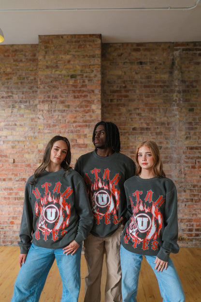 Utah - Flames Crewneck