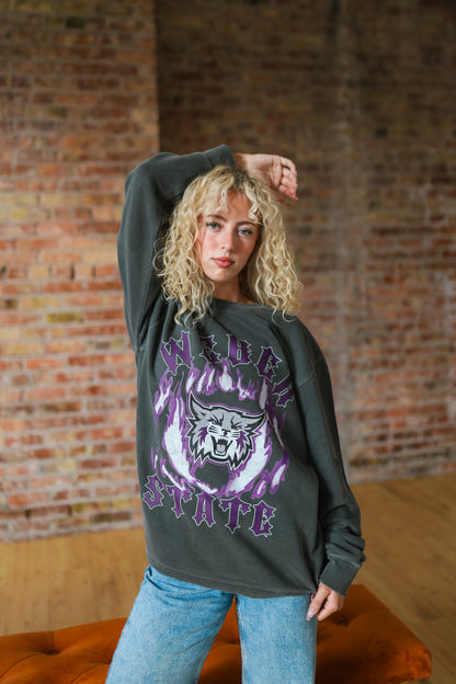 Weber State - Flames Crewneck