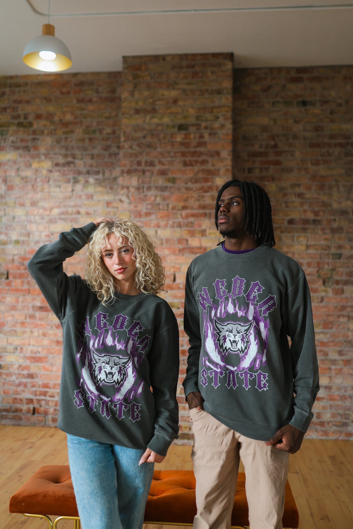 Weber State - Flames Crewneck