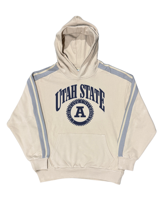 USU - Collegiate Stripe Hoodie